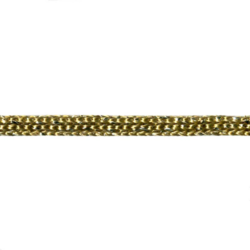 81006 Cord Knitted 3mm Lurex Gold