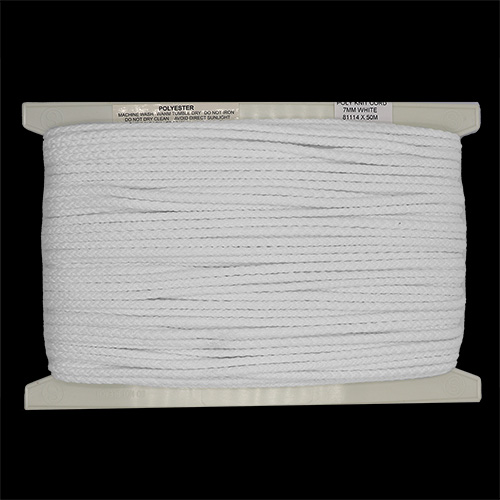81114 Cord Knitted 7mm White