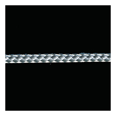 81235 Cord Braided 4mm Silver Grey