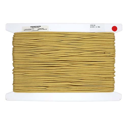 81313 Sullivans 4mm Braided Cord - Harvest Gold 50mts