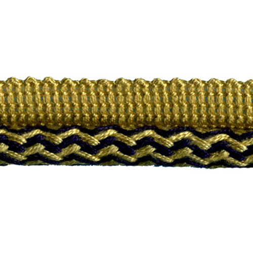 81662 Cord Flanged 10mm Gold Navy
