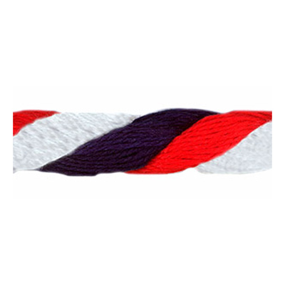 81997 Cord Twisted 10mm Red White Navy