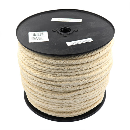 82004 Sullivans 7mm Piping Knit Cord - Size #4  - Natural 150mts