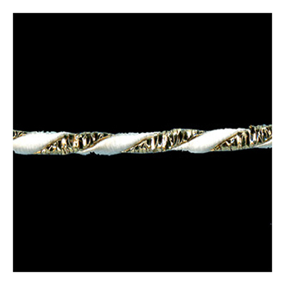 83558 Cord Lurex 2 Ply White