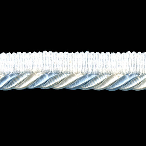 83819 Cord Flanged 7mm Cream Blue