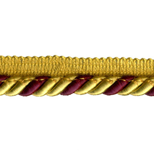 83823 Cord Flanged 7mm Harvest Gold Burgundy