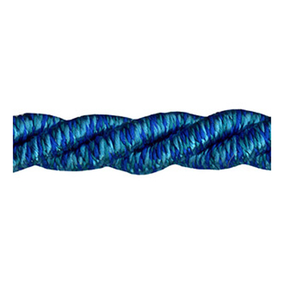 83990 Cord Twisted 4mm Blue Multi