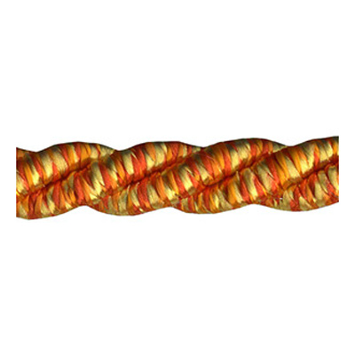 83991 Cord Twisted 4mm Orange Multi