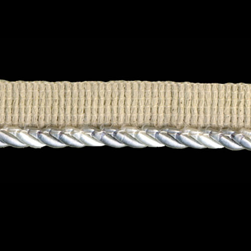 84156 Cord Flanged 6mm Silver Ivory