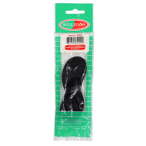 85040 10mm Elastic 2m Black