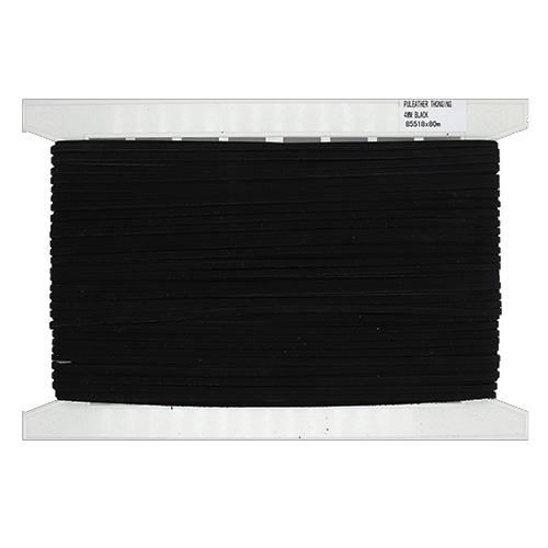 85518 Sullivans 4mm Pu Leather Thonging- Black