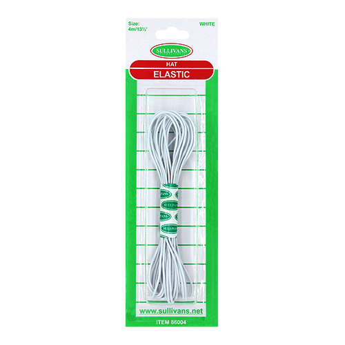 86004 Sullivans Hat Elastic - 4m - White 