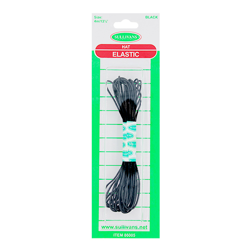 86005 Sullivans Hat Elastic - 4m - Black