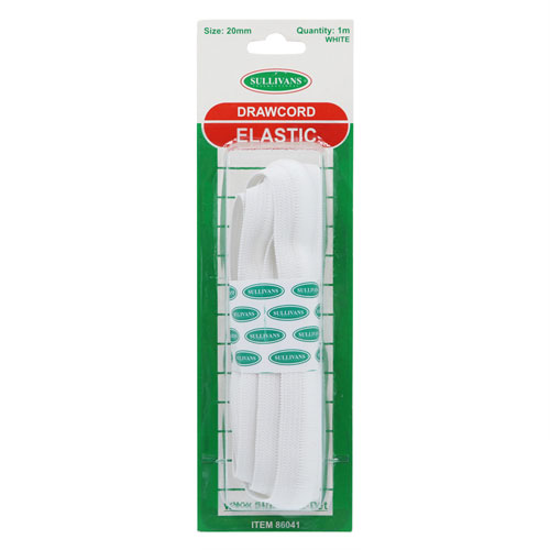 86041 Elastic 20mm White
