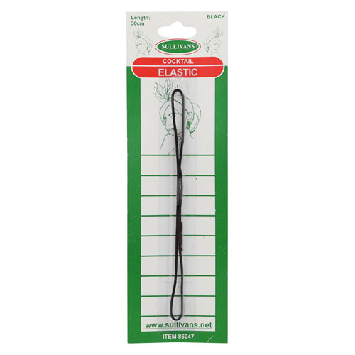 86047 Coctail Elastic 1mm Black