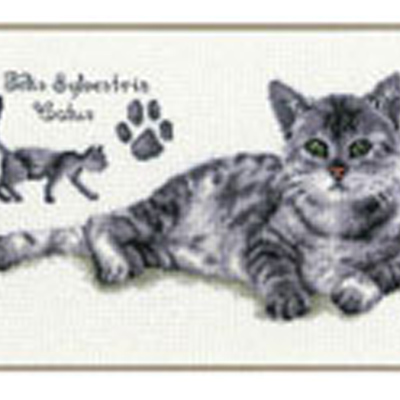 86362 Cross Stitch Kit 16x19cm Cat