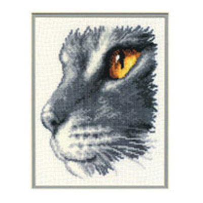 86372 Cross Stitch Kit 20x26cm Cat