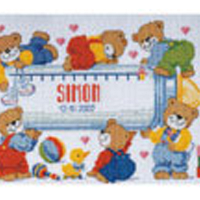 86387 Cross Stitch Kit 36x25cm Bears