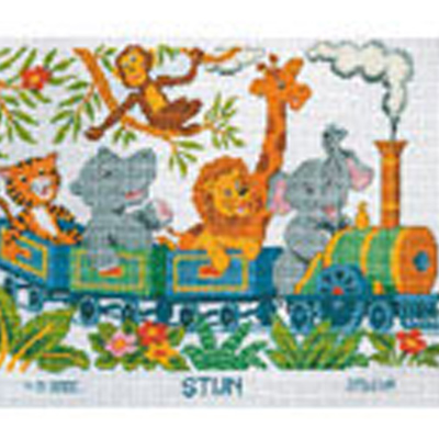 86388 Cross Stitch Kit 37x28cm Train