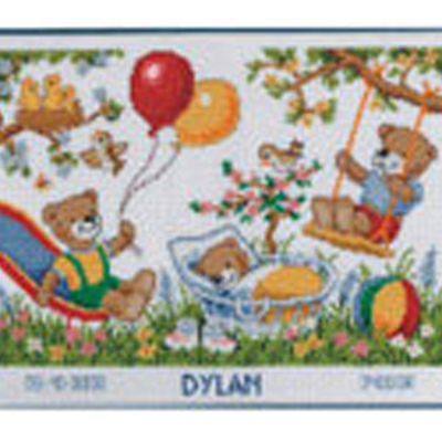 86391 Cross Stitch Kit 32x29cm Bears