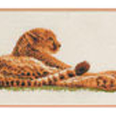 86398 Cross Stitch Kit 39x18cm Leopard