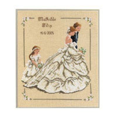 86411 Cross Stitch Kit 26x31cm Wedding