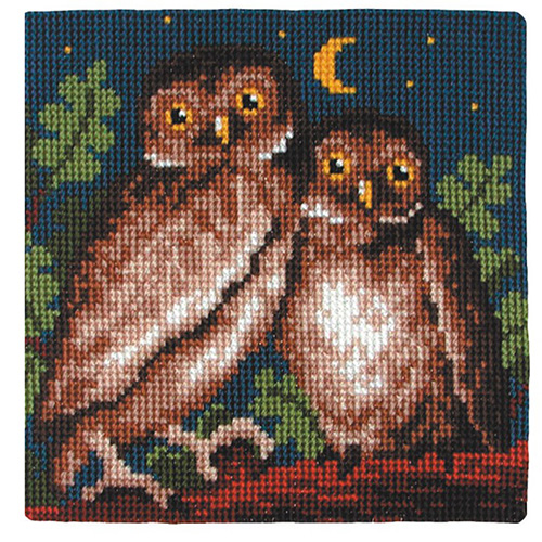 86494 Cross Stitch Cushion Kit 40cmx40cm Owls