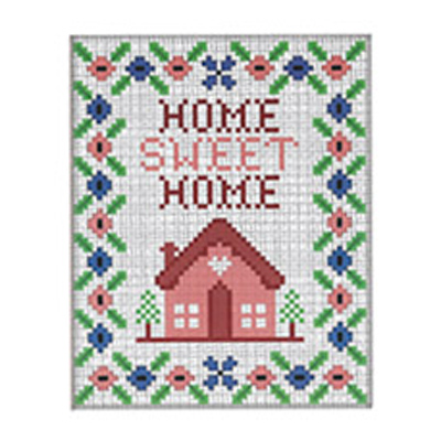86527 Cross Stitch Kit Canvas 15cmx20cm Home Sweet Home