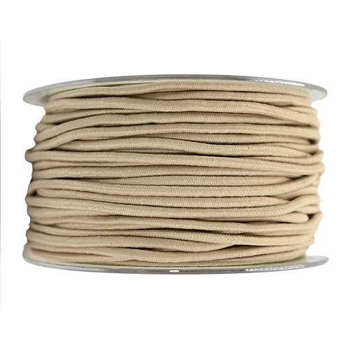 87002 Sullivans 3mm Round Elastic - Beige 50mts