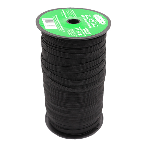 87105 Sullivans 6mm Elastic - 200m - Black