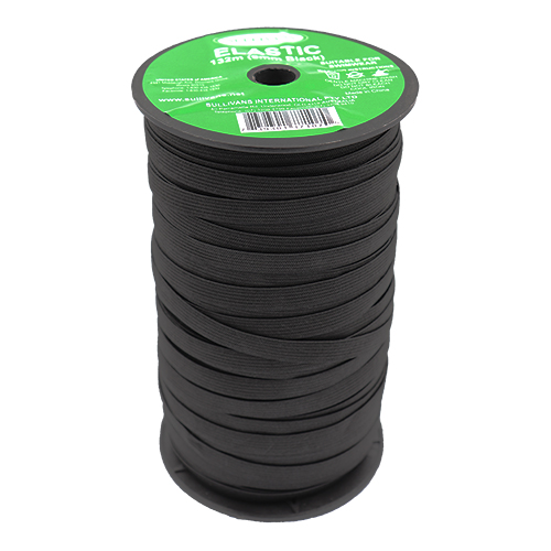 87107 Sullivans 9mm Elastic - 132m - Black