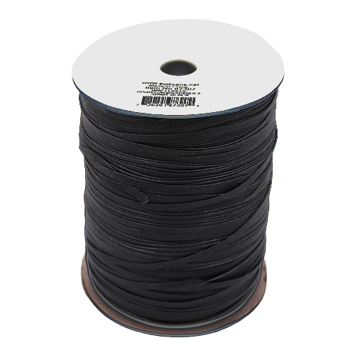 87307 Sullivans 3mm Elastic - 320m - Black