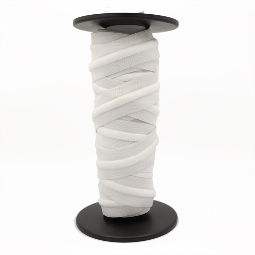 87555 Elastic Drawcord 32mm White With White Cord