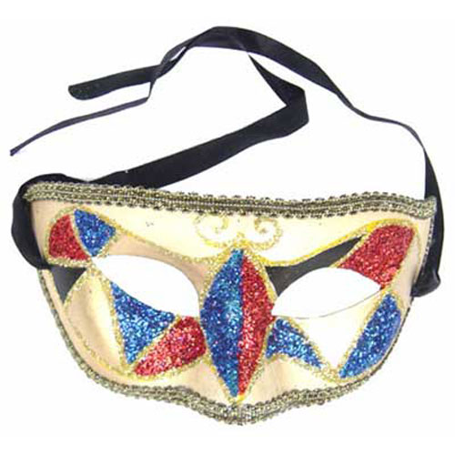 88509 Mask Venetian 17.5x8cm Royal Red