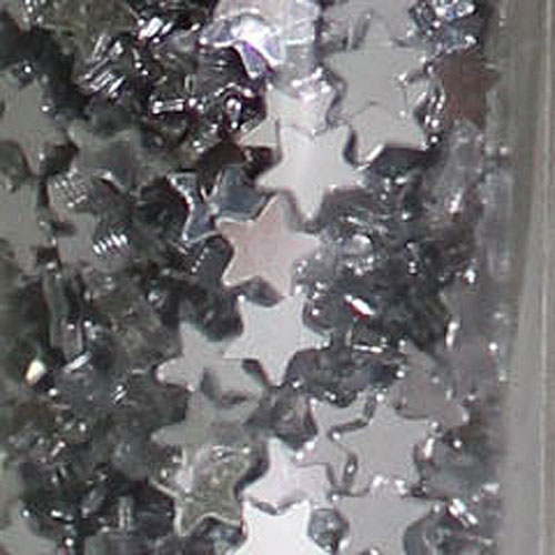 88657 Glitter Shape 15 G Stars Silver