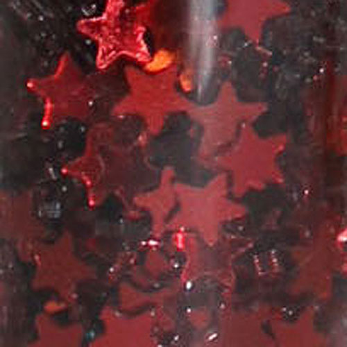 88660 Glitter Shape 15 G Stars Red