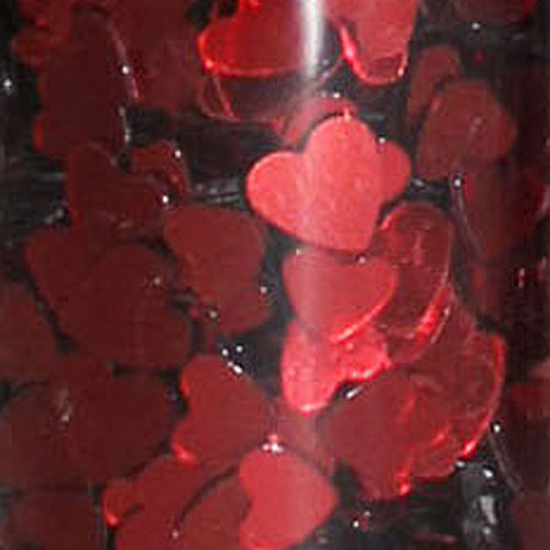 88678 Glitter Shape 15g Hearts Red