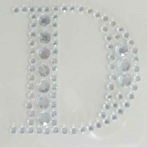 88696 Stick On Bling 35mm Letter D
