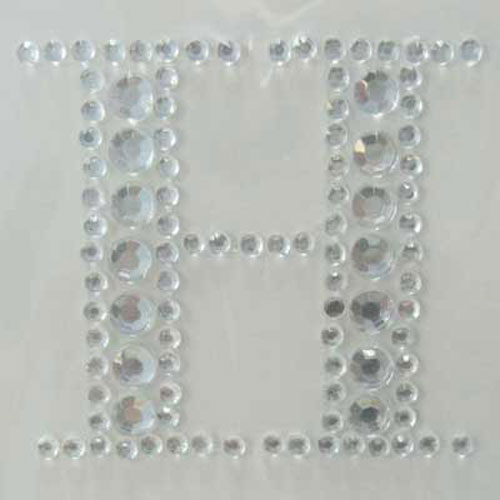 88700 Stick On Bling 35mm Letter H
