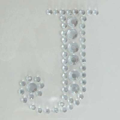 88702 Stick On Bling 35mm Letter J