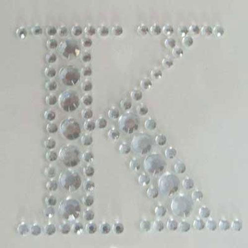 88703 Stick On Bling 35mm Letter K
