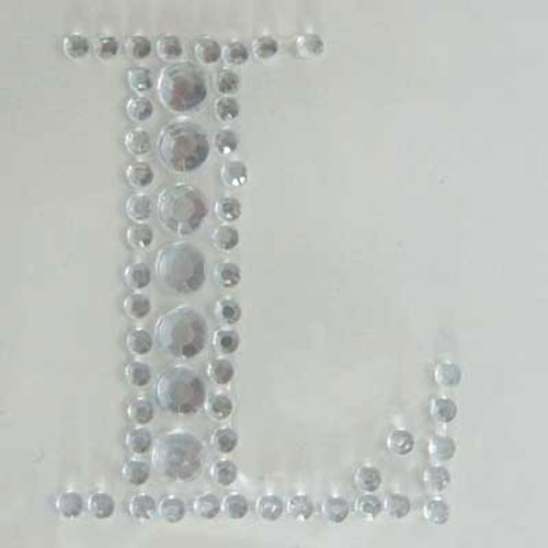 88704 Stick On Bling 35mm Letter L