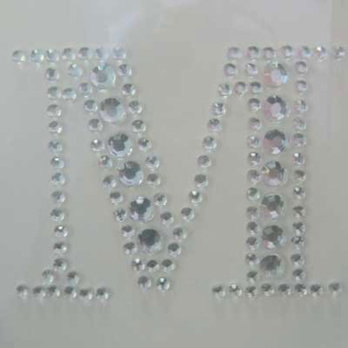 88705 Stick On Bling 35mm Letter M