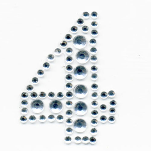 88724 Stick On Bling 35mm Number 4