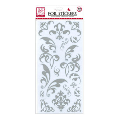 88784 Foil Stickers Flourish Silver