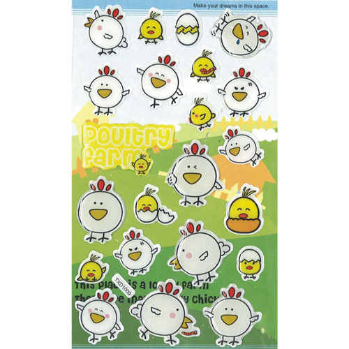 88855 Stickers Chickens