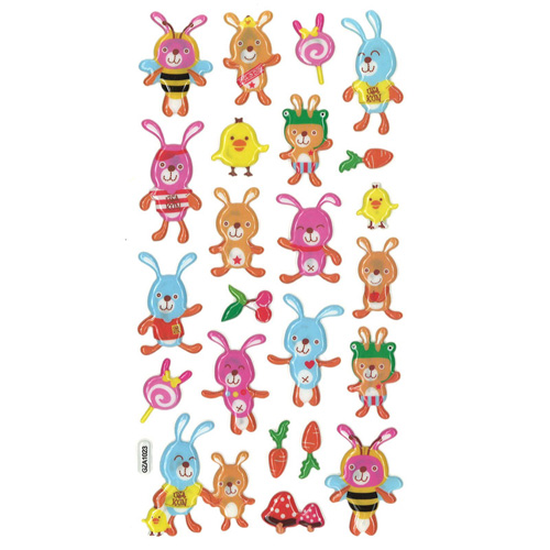 88881 Stickers Bunnies