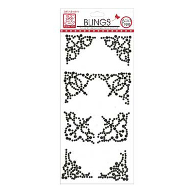 88931 Bling Corners Black