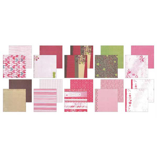88984 Scr Paper 12x12" Heart 30pk
