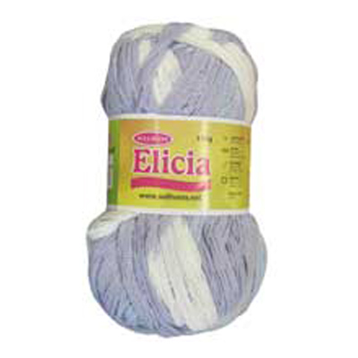 89277 Scarf Yarn Elicia 150 Gm Lilac Blue Mix